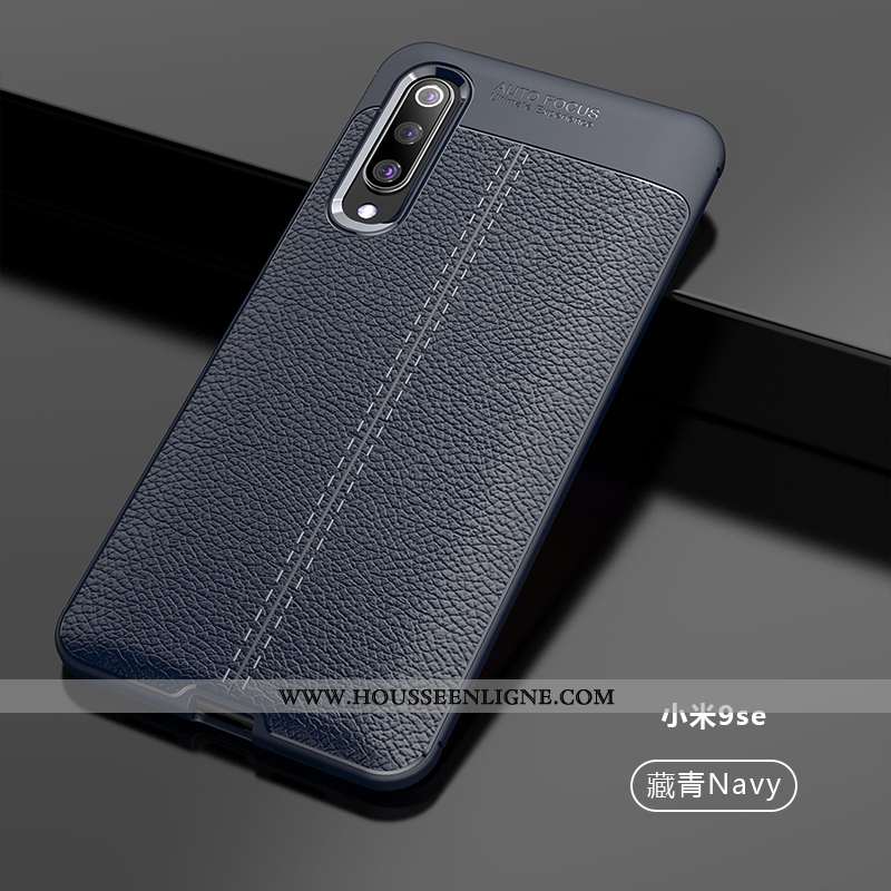Étui Xiaomi Mi 9 Se Modèle Fleurie Protection Nouveau Personnalité Créatif Cuir Tendance Noir