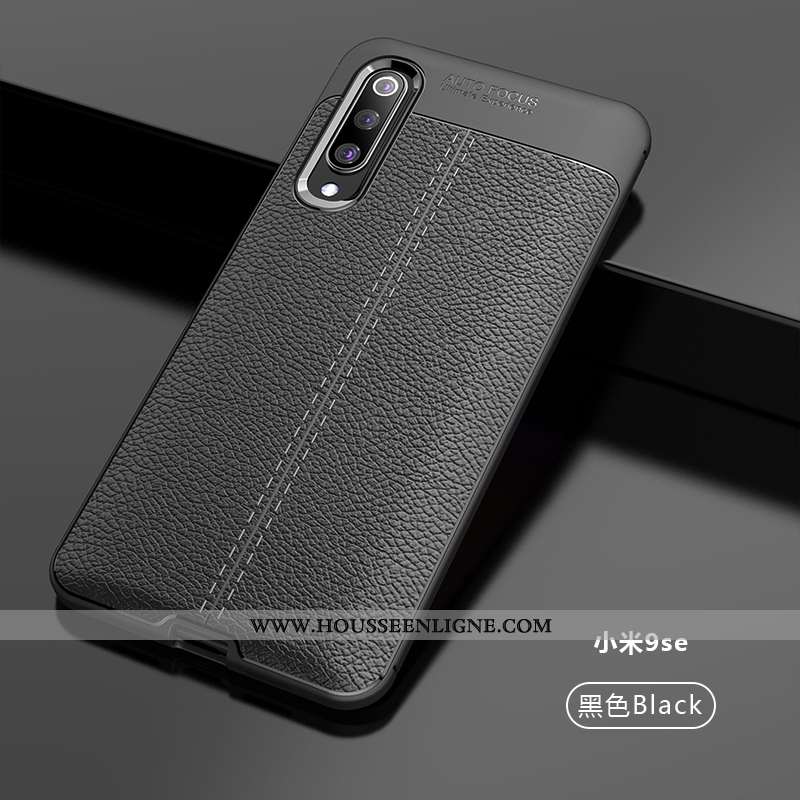 Étui Xiaomi Mi 9 Se Modèle Fleurie Protection Nouveau Personnalité Créatif Cuir Tendance Noir