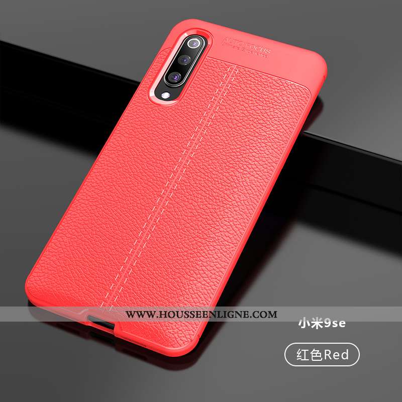 Étui Xiaomi Mi 9 Se Modèle Fleurie Protection Nouveau Personnalité Créatif Cuir Tendance Noir