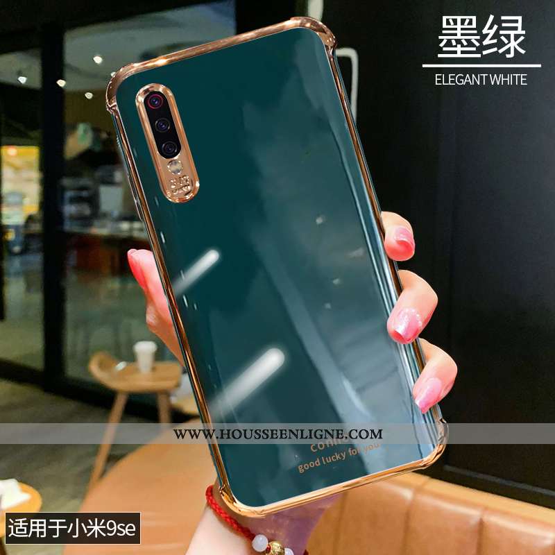 Étui Xiaomi Mi 9 Se Silicone Mode Personnalité Simple Téléphone Portable Créatif Nouveau Blanche