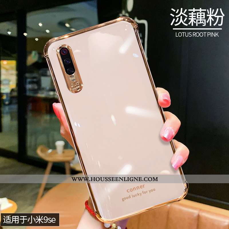 Étui Xiaomi Mi 9 Se Silicone Mode Personnalité Simple Téléphone Portable Créatif Nouveau Blanche