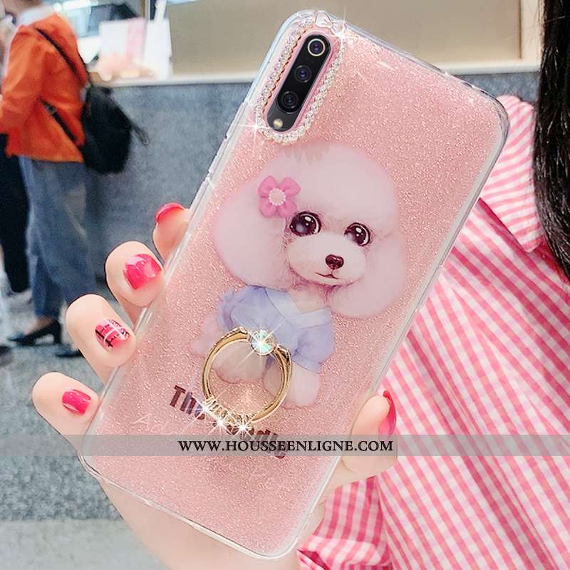 Étui Xiaomi Mi 9 Se Silicone Protection Coque Rose Net Rouge Tout Compris