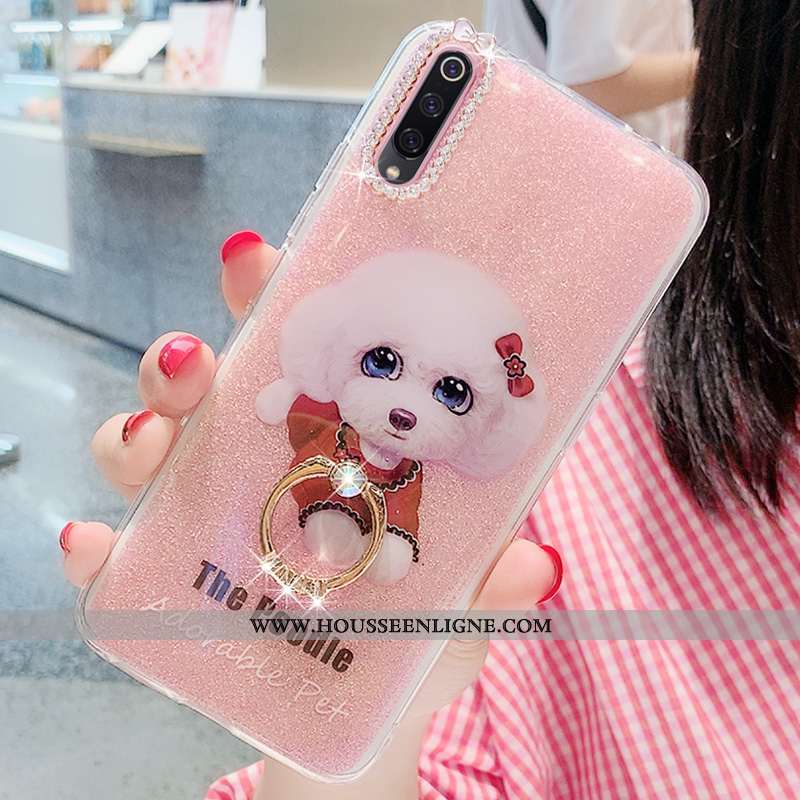 Étui Xiaomi Mi 9 Se Silicone Protection Coque Rose Net Rouge Tout Compris