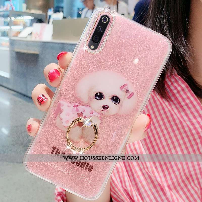 Étui Xiaomi Mi 9 Se Silicone Protection Coque Rose Net Rouge Tout Compris