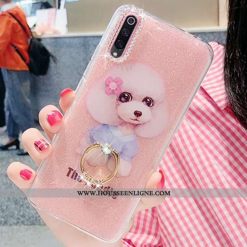 Étui Xiaomi Mi 9 Se Silicone Protection Coque Rose Net Rouge Tout Compris