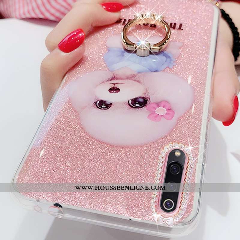 Étui Xiaomi Mi 9 Se Silicone Protection Coque Rose Net Rouge Tout Compris