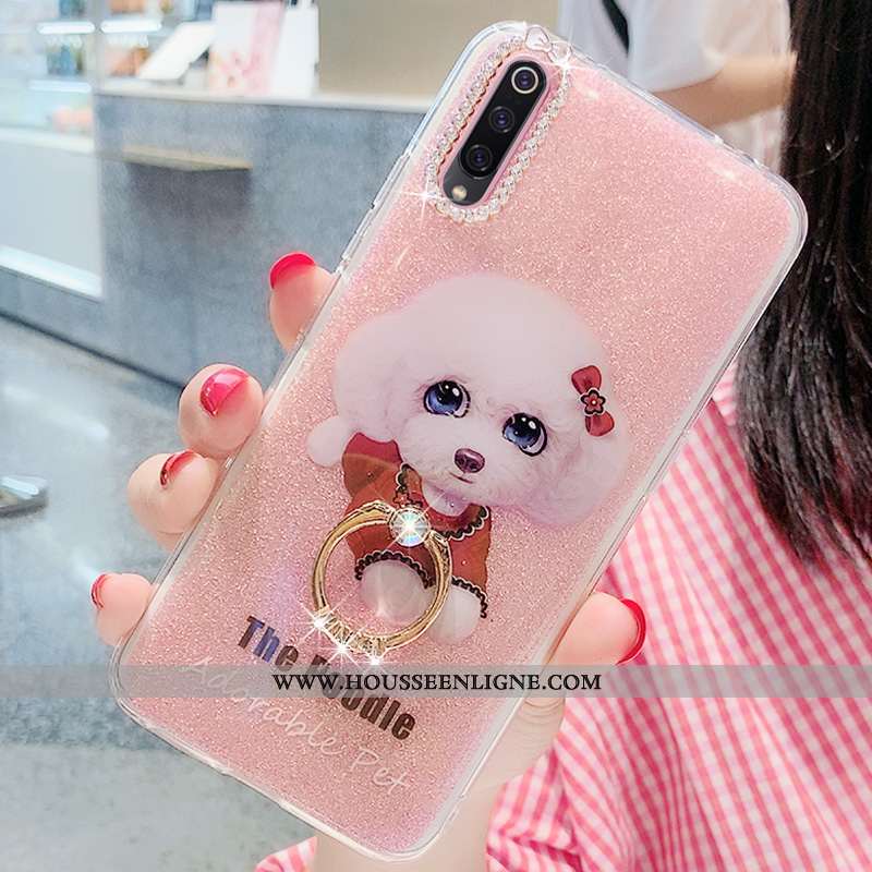 Étui Xiaomi Mi 9 Se Silicone Protection Coque Rose Net Rouge Tout Compris