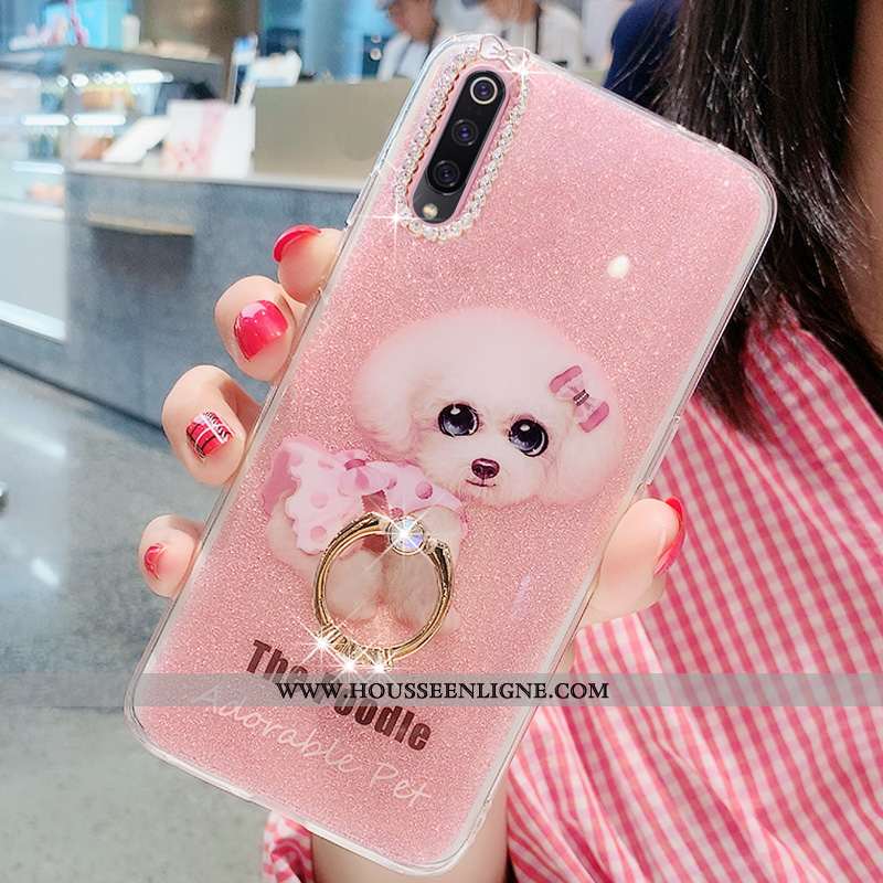 Étui Xiaomi Mi 9 Se Silicone Protection Coque Rose Net Rouge Tout Compris