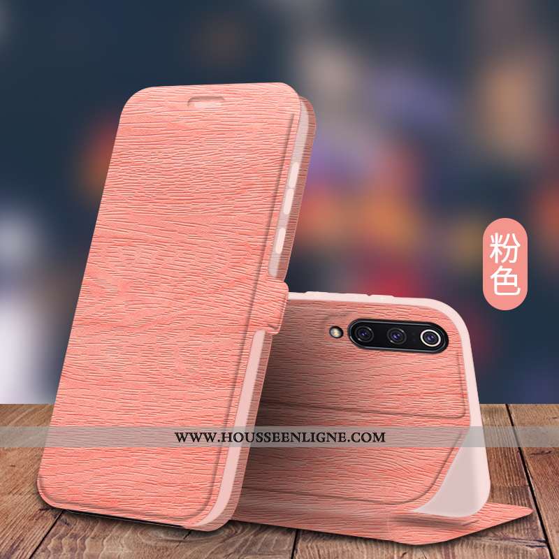 Étui Xiaomi Mi 9 Se Silicone Protection Cuir Tendance Modèle Fleurie Business Rose