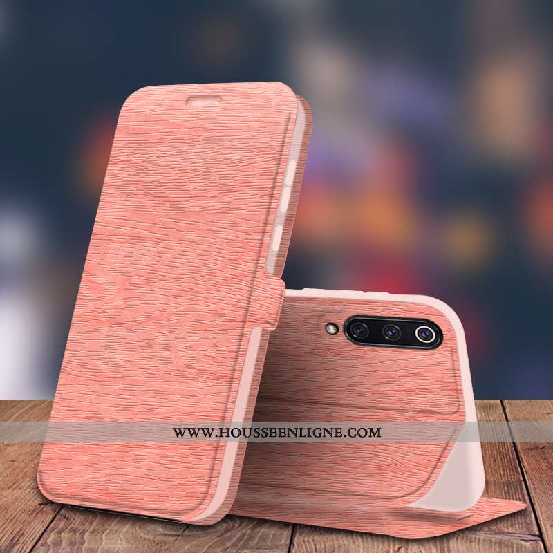 Étui Xiaomi Mi 9 Se Silicone Protection Cuir Tendance Modèle Fleurie Business Rose