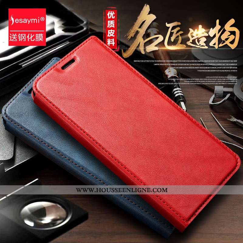 Étui Xiaomi Mi 9t Cuir Protection Téléphone Portable Carte Support Coque Marron