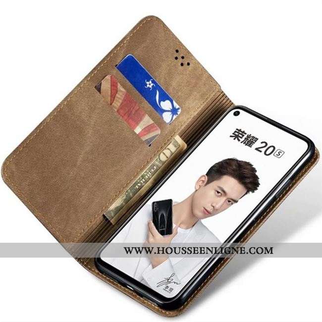 Étui Xiaomi Mi 9t Cuir Protection Téléphone Portable Housse Petit Coque Marron