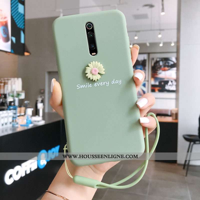 Étui Xiaomi Mi 9t En Bois Ultra Dimensionnel Tendance Coque Ornements Suspendus Jaune