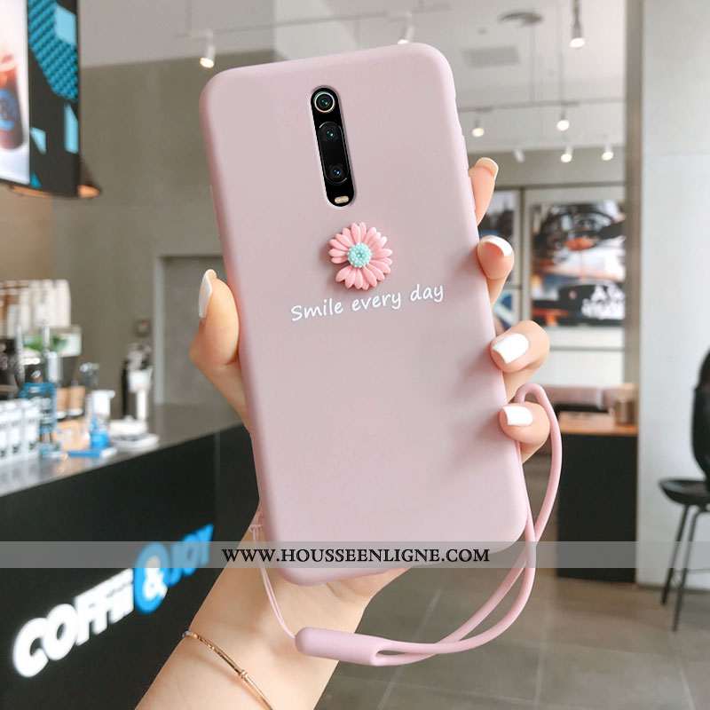 Étui Xiaomi Mi 9t En Bois Ultra Dimensionnel Tendance Coque Ornements Suspendus Jaune