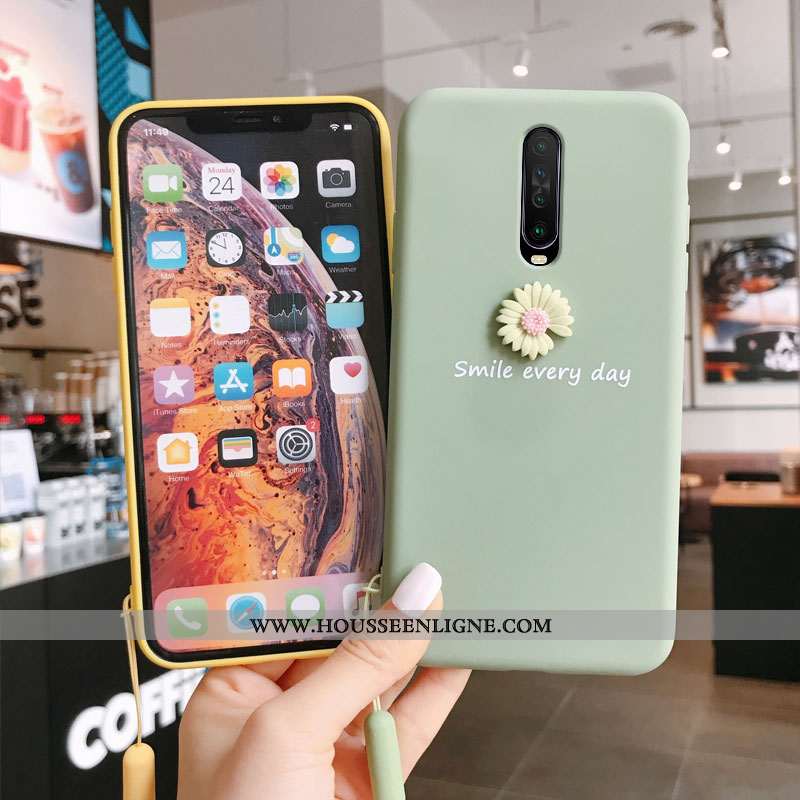 Étui Xiaomi Mi 9t En Bois Ultra Dimensionnel Tendance Coque Ornements Suspendus Jaune