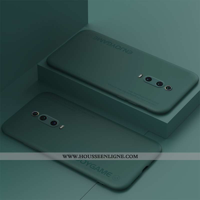 Étui Xiaomi Mi 9t Fluide Doux Silicone Coque Bleu Rouge Protection Légère