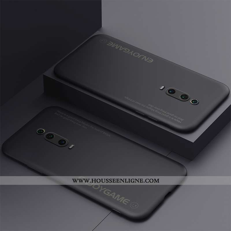 Étui Xiaomi Mi 9t Fluide Doux Silicone Coque Bleu Rouge Protection Légère