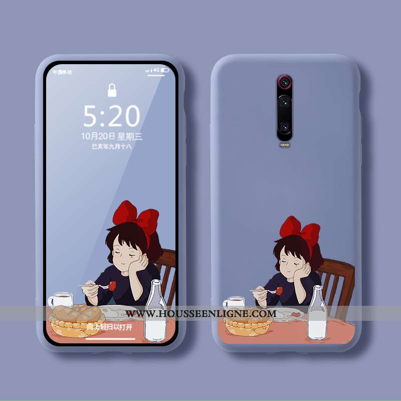 Étui Xiaomi Mi 9t Personnalité Créatif Tout Compris Dessin Animé Charmant Incassable Ultra Bleu
