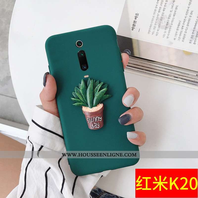 Étui Xiaomi Mi 9t Personnalité Créatif Téléphone Portable Tout Compris Rouge Charmant Petit Verte
