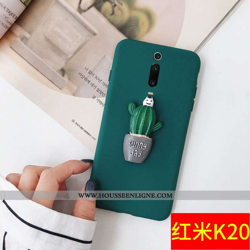 Étui Xiaomi Mi 9t Personnalité Créatif Téléphone Portable Tout Compris Rouge Charmant Petit Verte