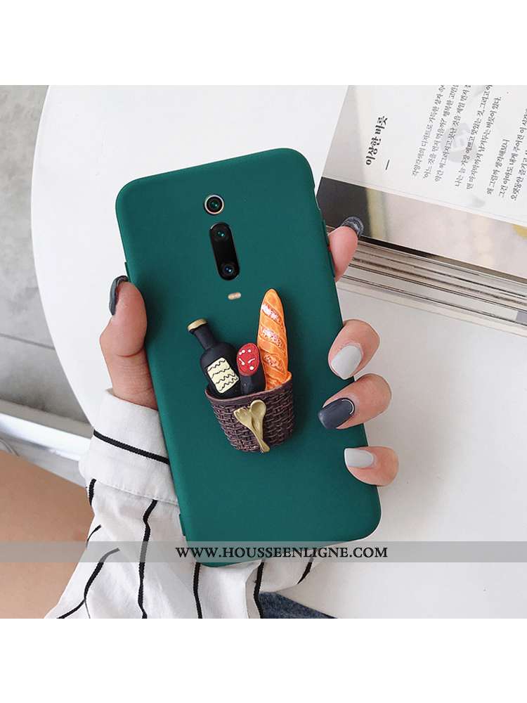 Étui Xiaomi Mi 9t Personnalité Créatif Téléphone Portable Tout Compris Rouge Charmant Petit Verte