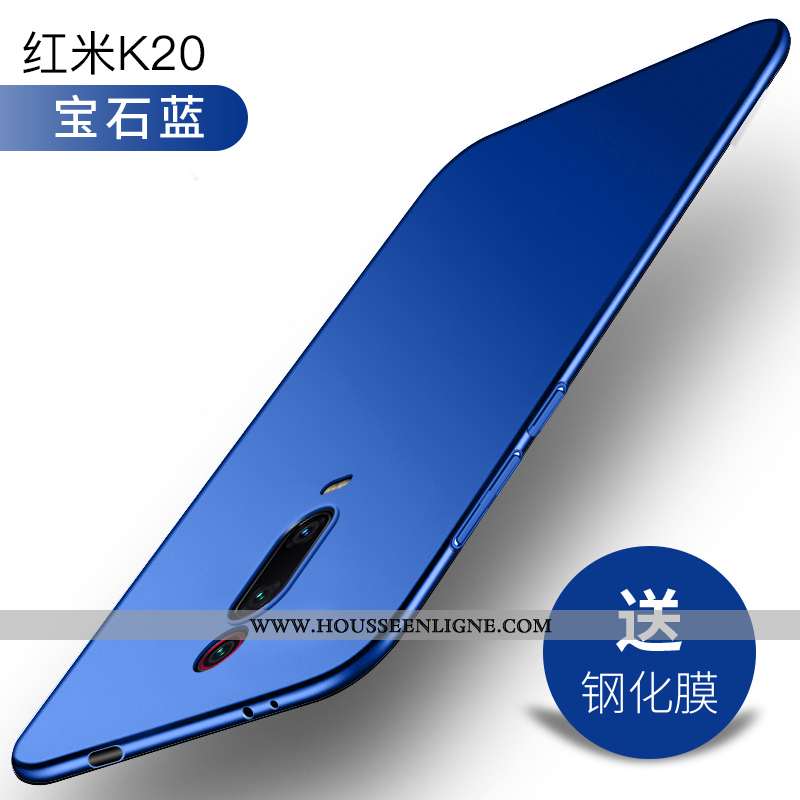 Étui Xiaomi Mi 9t Personnalité Créatif Ultra Incassable Bleu Légère Délavé En Daim