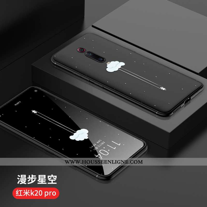 Étui Xiaomi Mi 9t Pro Charmant Tendance Simple Rouge Protection Incassable Noir
