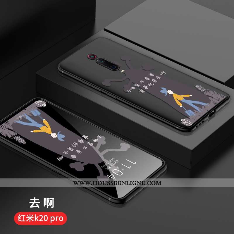 Étui Xiaomi Mi 9t Pro Charmant Tendance Simple Rouge Protection Incassable Noir