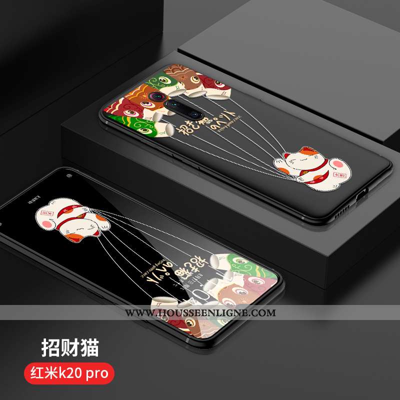 Étui Xiaomi Mi 9t Pro Charmant Tendance Simple Rouge Protection Incassable Noir