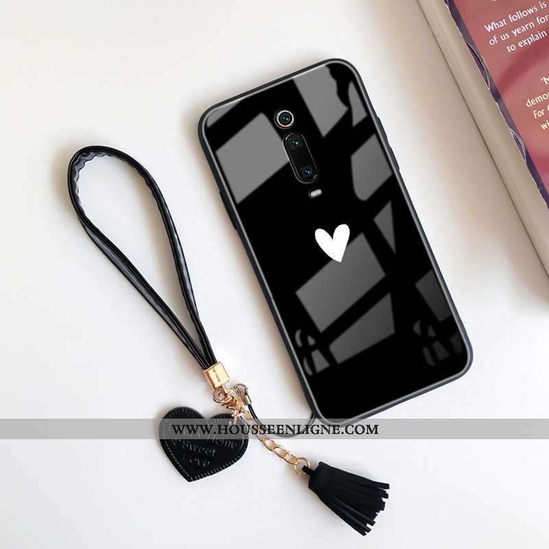 Étui Xiaomi Mi 9t Pro Créatif Fluide Doux Rouge Coque Incassable Noir Téléphone Portable