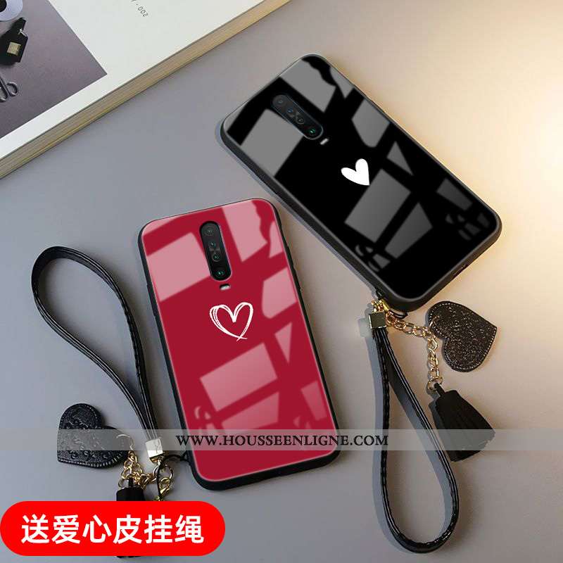 Étui Xiaomi Mi 9t Pro Créatif Fluide Doux Rouge Coque Incassable Noir Téléphone Portable