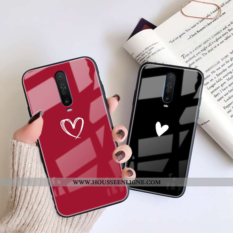 Étui Xiaomi Mi 9t Pro Créatif Fluide Doux Rouge Coque Incassable Noir Téléphone Portable
