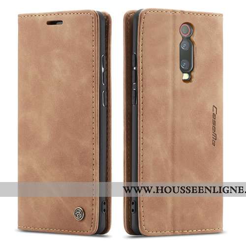 Étui Xiaomi Mi 9t Pro Cuir Fluide Doux Business Incassable Protection Nouveau Tout Compris Marron