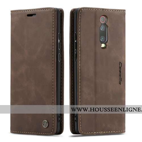 Étui Xiaomi Mi 9t Pro Cuir Fluide Doux Business Incassable Protection Nouveau Tout Compris Marron