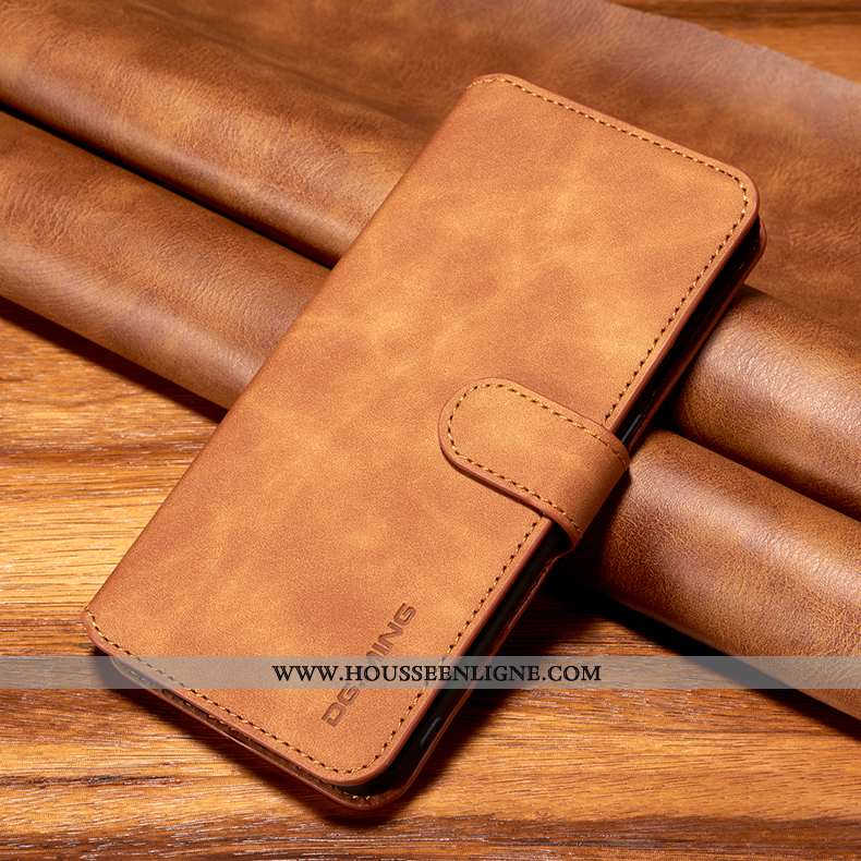 Étui Xiaomi Mi 9t Pro Cuir Véritable Cuir Housse Petit Protection Business Rouge Marron
