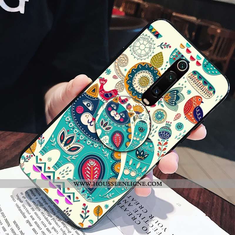 Étui Xiaomi Mi 9t Pro Dessin Animé Charmant Fluide Doux Téléphone Portable Petit Frais Support Verte