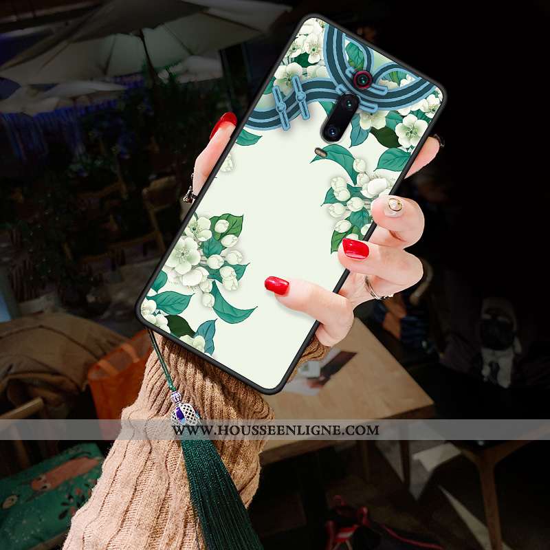 Étui Xiaomi Mi 9t Pro Délavé En Daim Personnalité Créatif Fluide Doux Vert Rouge Verte