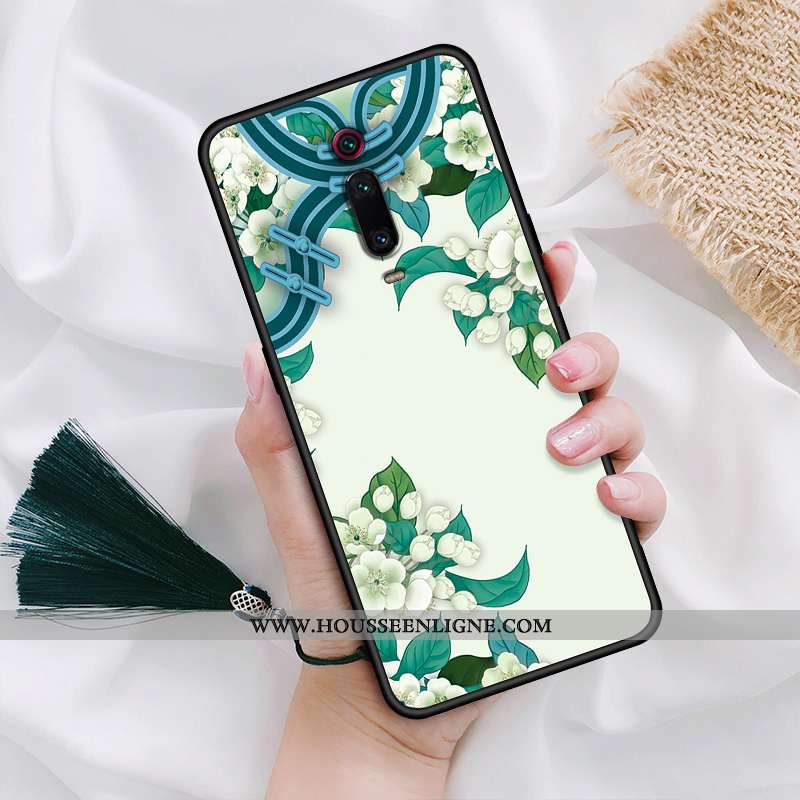 Étui Xiaomi Mi 9t Pro Délavé En Daim Personnalité Créatif Fluide Doux Vert Rouge Verte