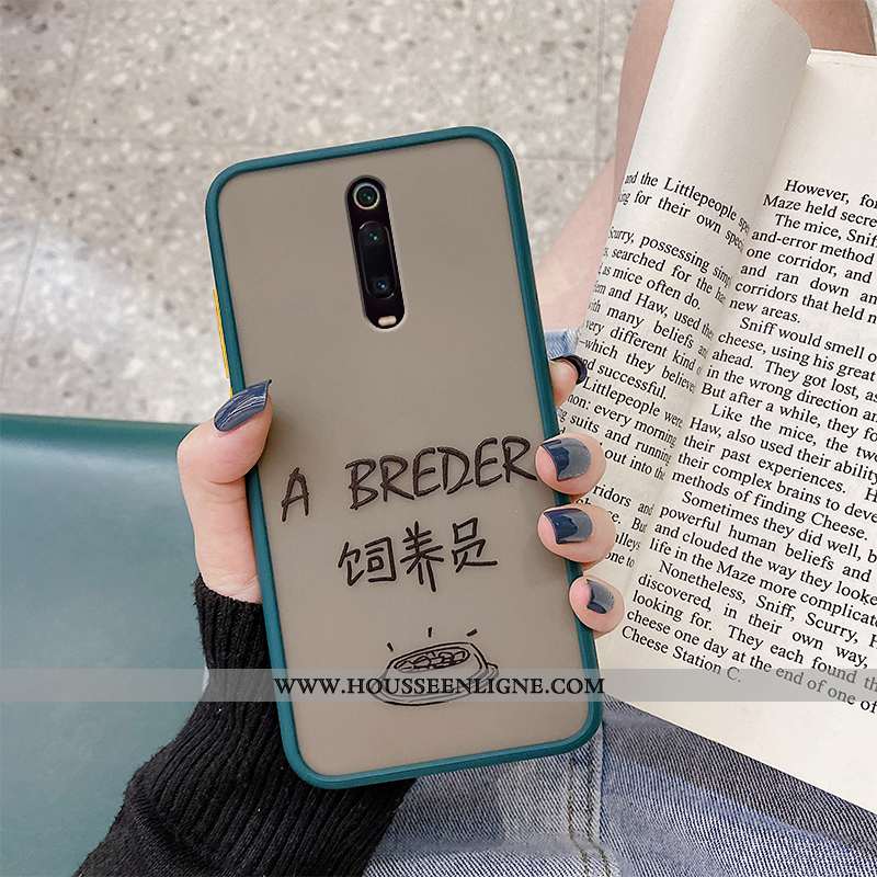 Étui Xiaomi Mi 9t Pro Fluide Doux Protection Incassable Téléphone Portable Vert Rouge Amoureux Verte