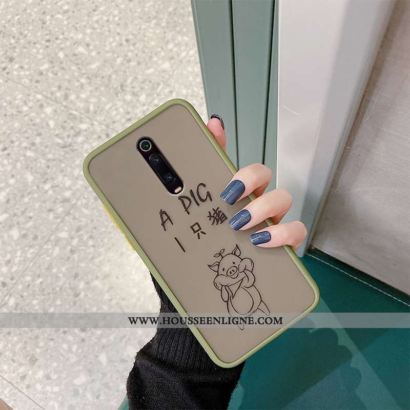 Étui Xiaomi Mi 9t Pro Fluide Doux Protection Incassable Téléphone Portable Vert Rouge Amoureux Verte