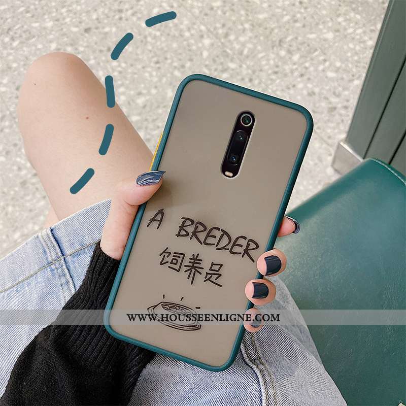 Étui Xiaomi Mi 9t Pro Fluide Doux Protection Incassable Téléphone Portable Vert Rouge Amoureux Verte