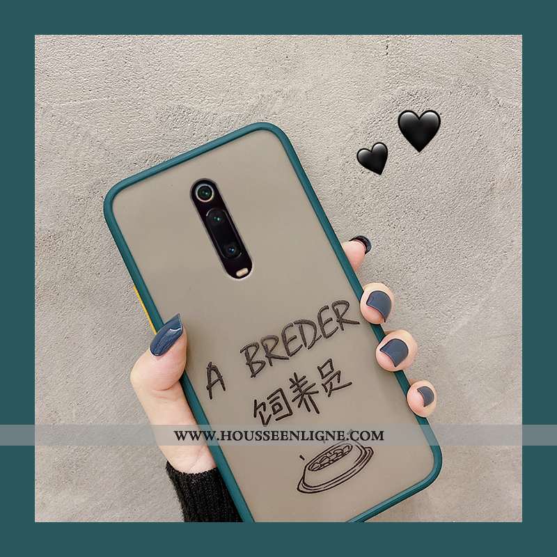 Étui Xiaomi Mi 9t Pro Fluide Doux Protection Incassable Téléphone Portable Vert Rouge Amoureux Verte