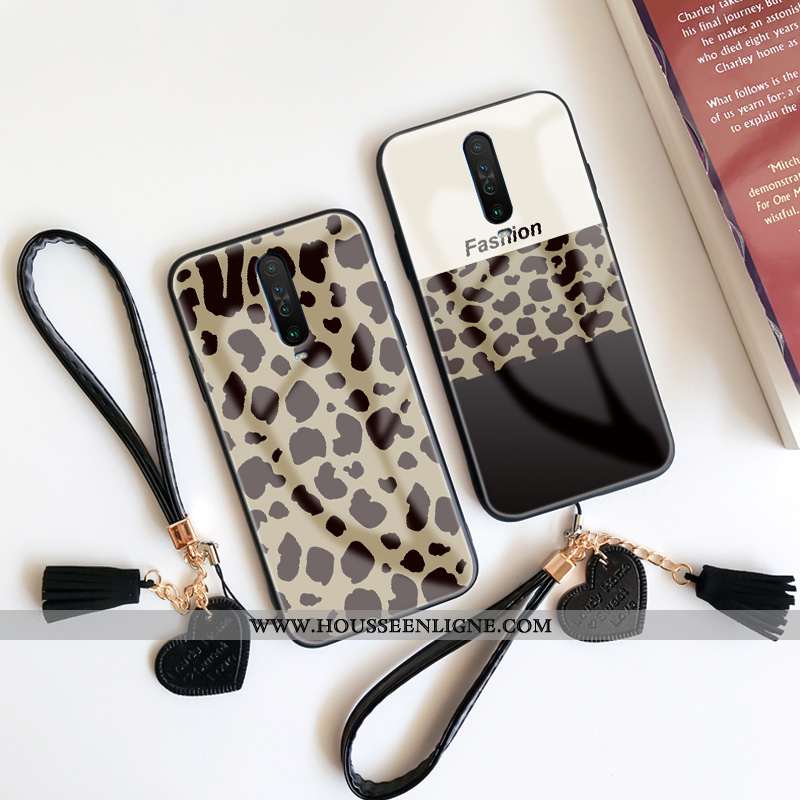 Étui Xiaomi Mi 9t Pro Fluide Doux Silicone Ornements Suspendus Petit Rouge Noir Verre