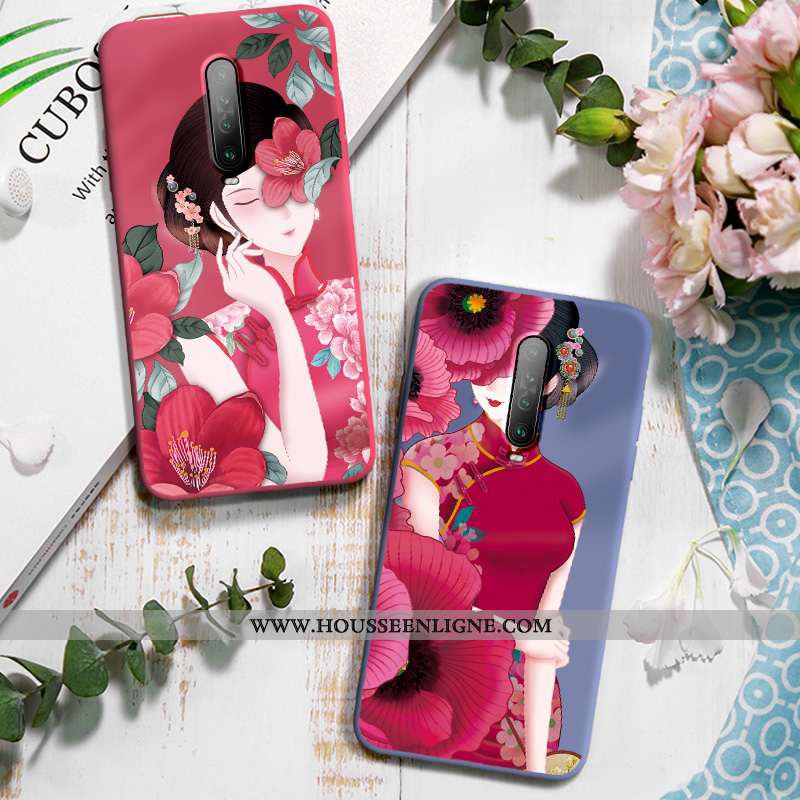 Étui Xiaomi Mi 9t Pro Fluide Doux Silicone Petit Coque Mémorial Téléphone Portable Tout Compris Roug