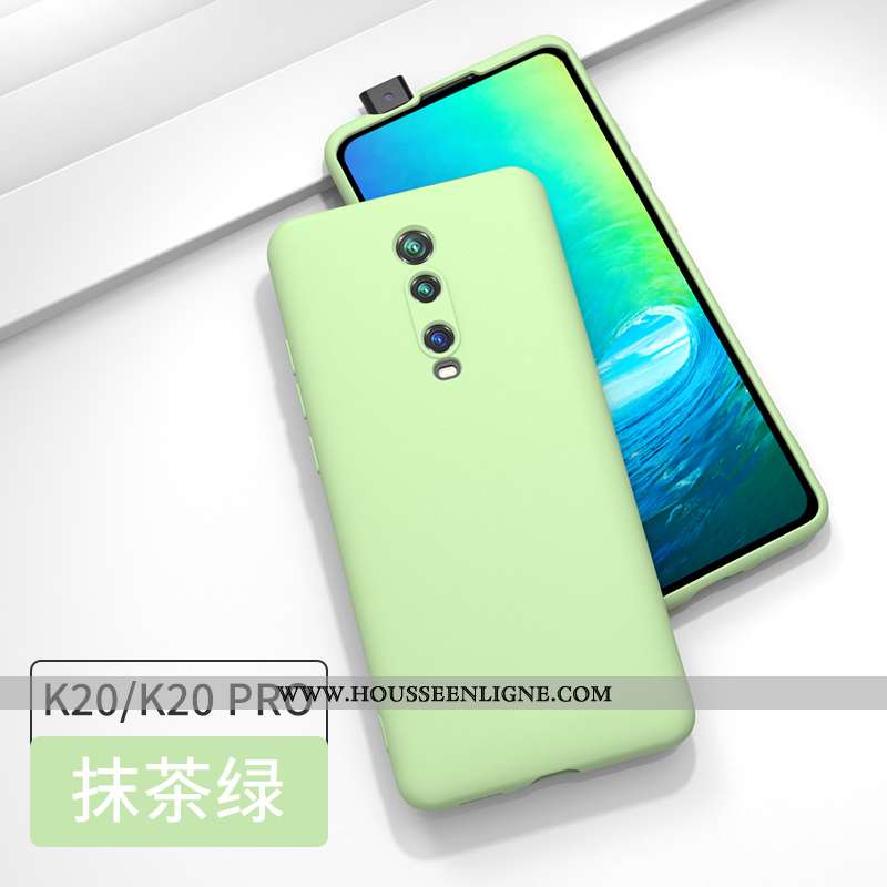 Étui Xiaomi Mi 9t Pro Fluide Doux Silicone Rouge Protection Petit Incassable Tout Compris Verte