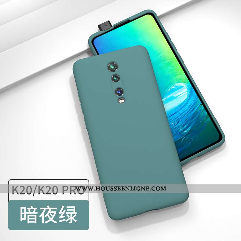 Étui Xiaomi Mi 9t Pro Fluide Doux Silicone Rouge Protection Petit Incassable Tout Compris Verte