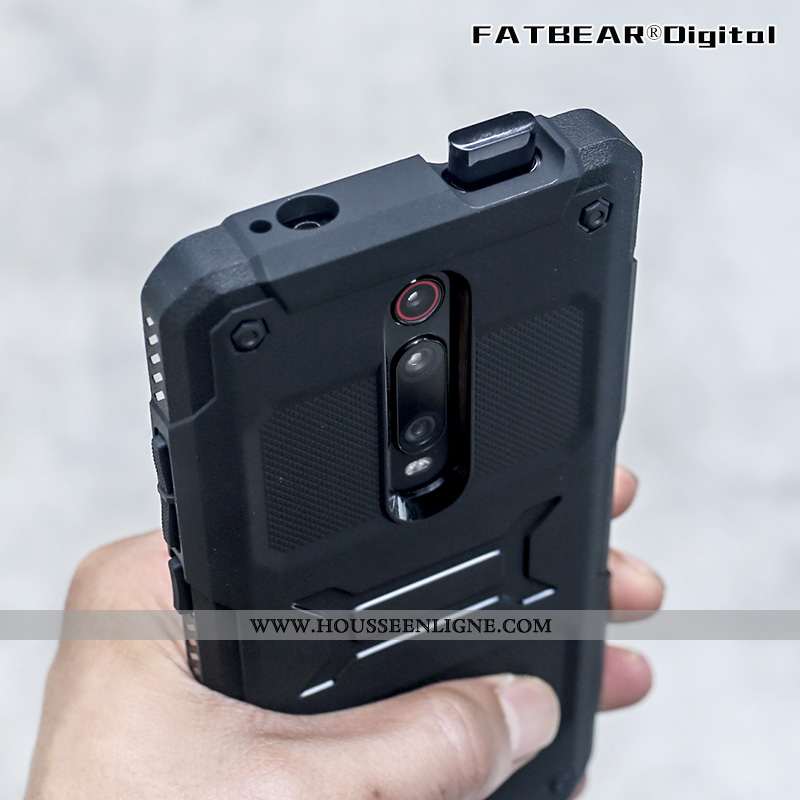 Étui Xiaomi Mi 9t Pro Incassable Téléphone Portable Banlieue Noir Tactique Coque
