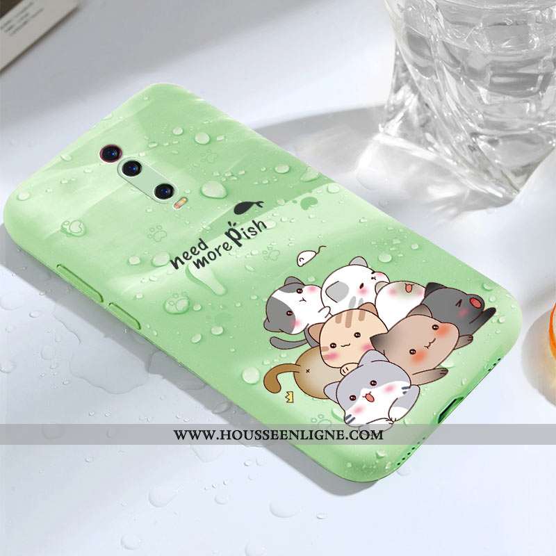 Étui Xiaomi Mi 9t Pro Légère Fluide Doux Ultra Téléphone Portable Personnalité Créatif Coque Verte