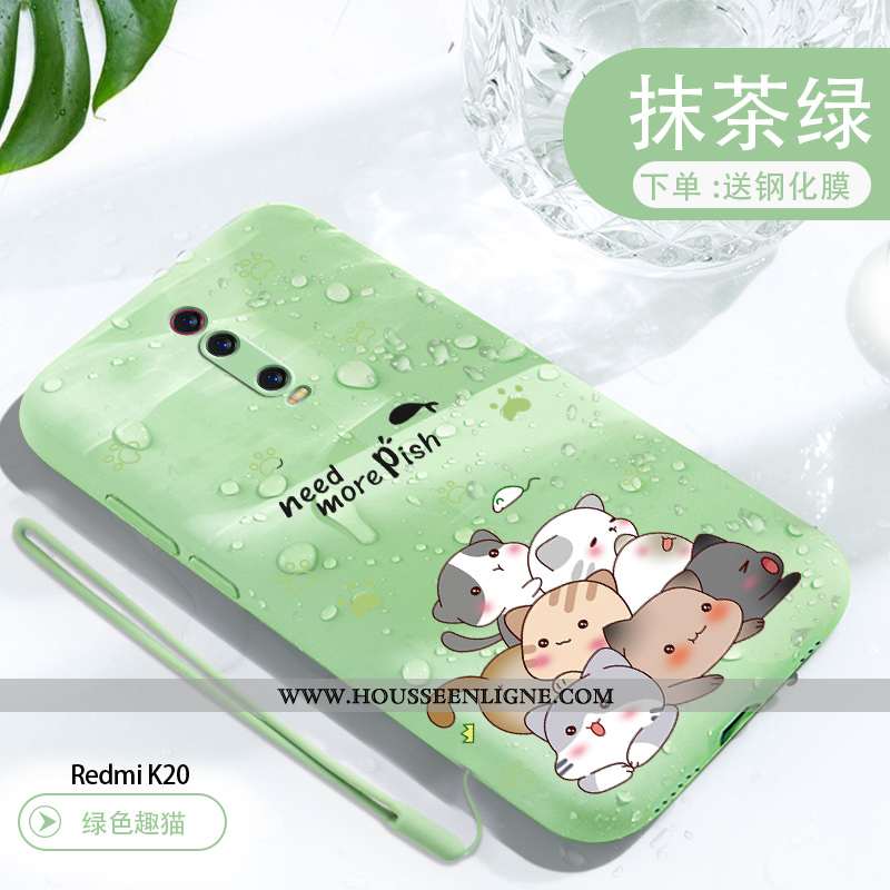 Étui Xiaomi Mi 9t Pro Légère Fluide Doux Ultra Téléphone Portable Personnalité Créatif Coque Verte