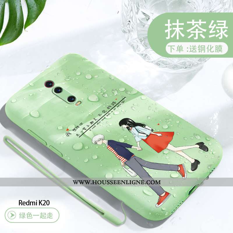 Étui Xiaomi Mi 9t Pro Légère Fluide Doux Ultra Téléphone Portable Personnalité Créatif Coque Verte